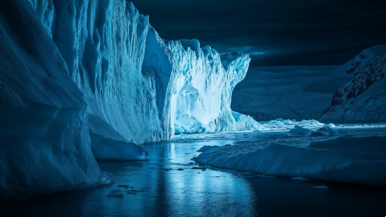 Ледник Туэйтса, крупнейший ледяной массив в Ант...