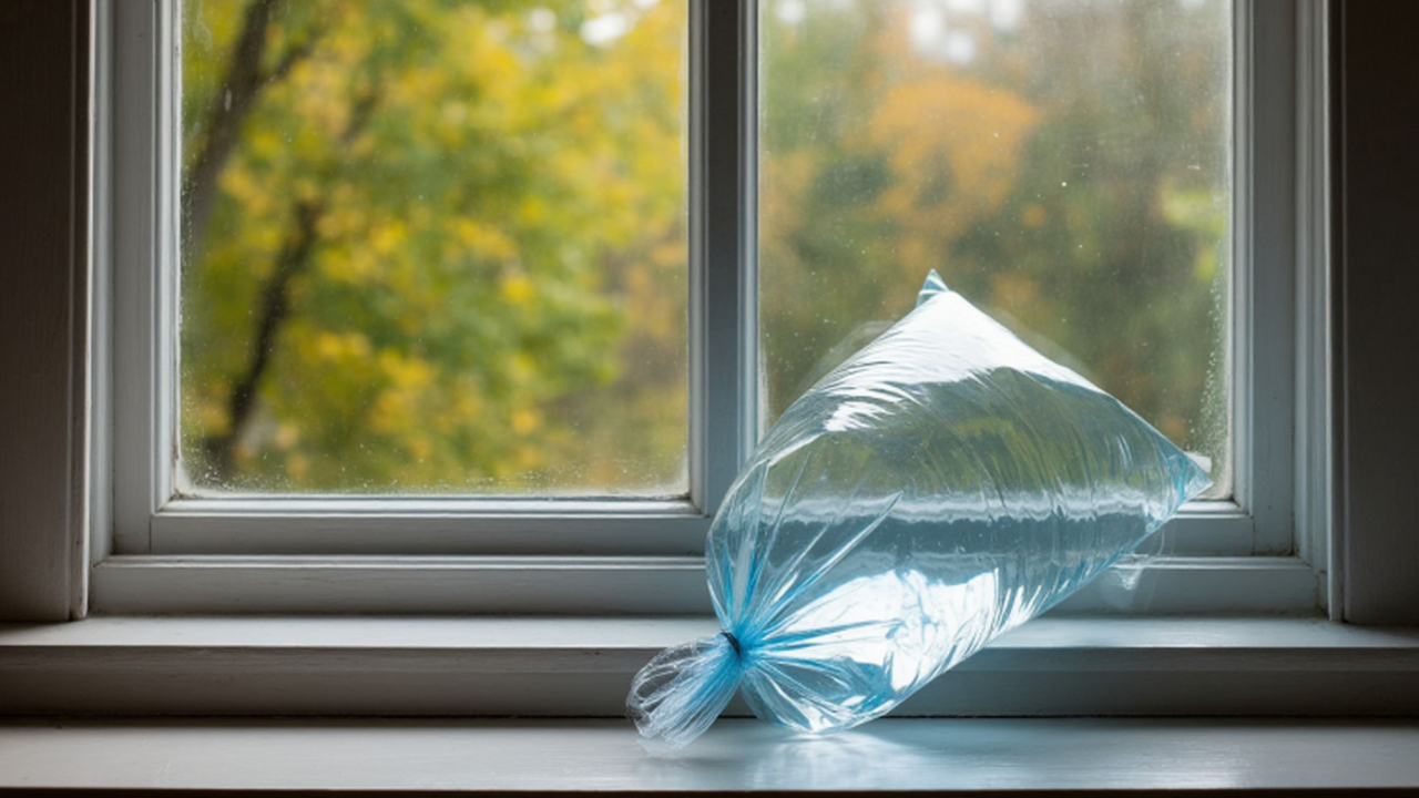 Я давно использую прозрачный пластиковый пакет ...