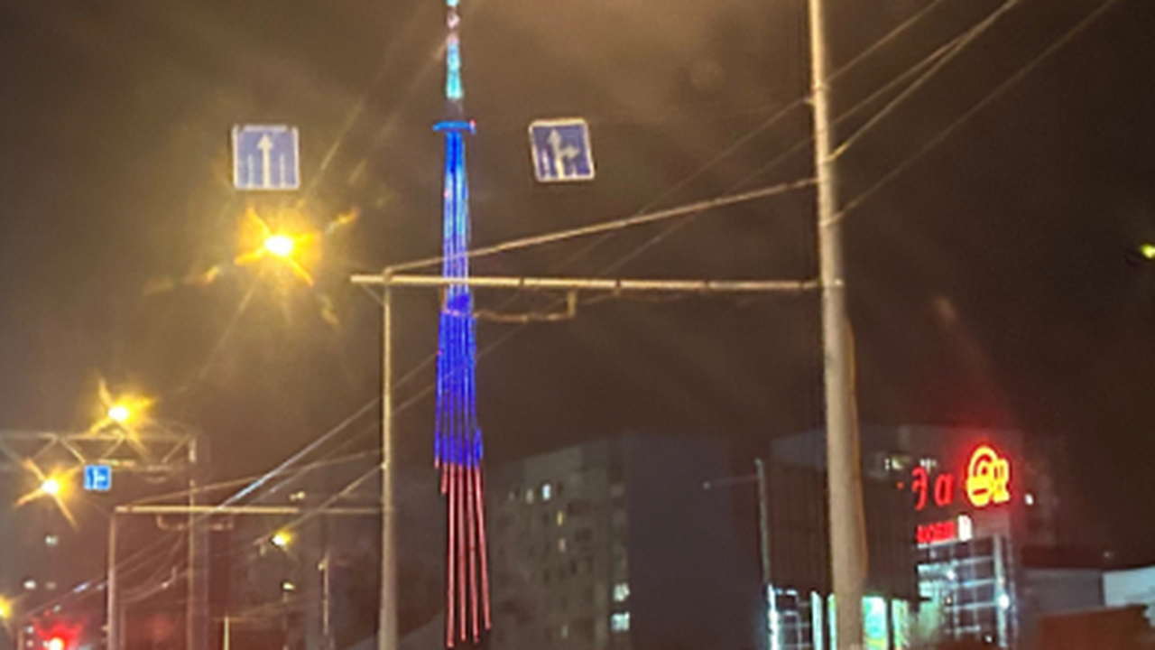 В среду, 18 марта, телевизионная башня Самары б...