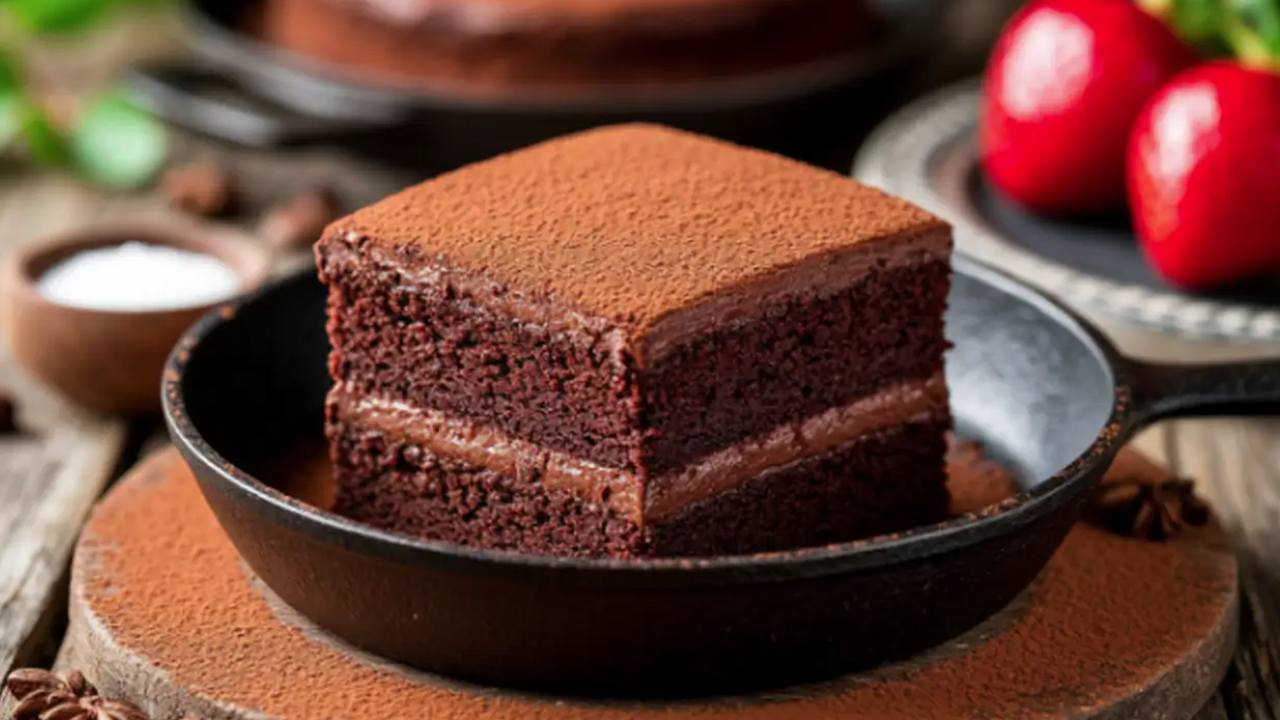 Вот рецепт быстрого и вкусного шоколадного торт...