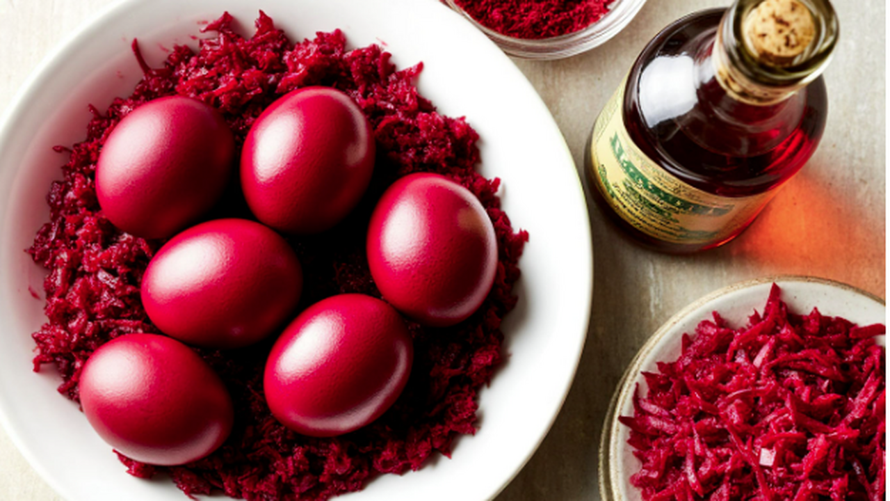 Красим яйца на Пасху обычной свёклой: простой рецепт для самарцев Пасхальные яйца: как покрасить яйца в яркие отт...
