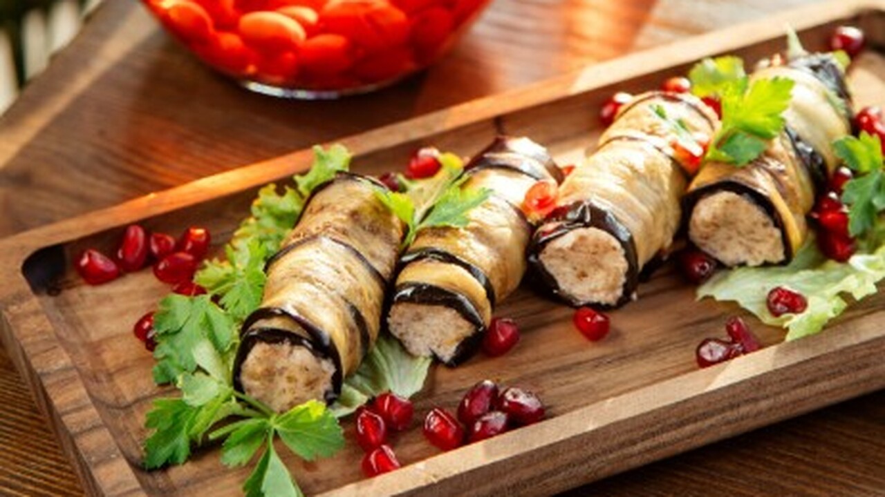 Баклажановые рулетики с творожной начинкой — эт...