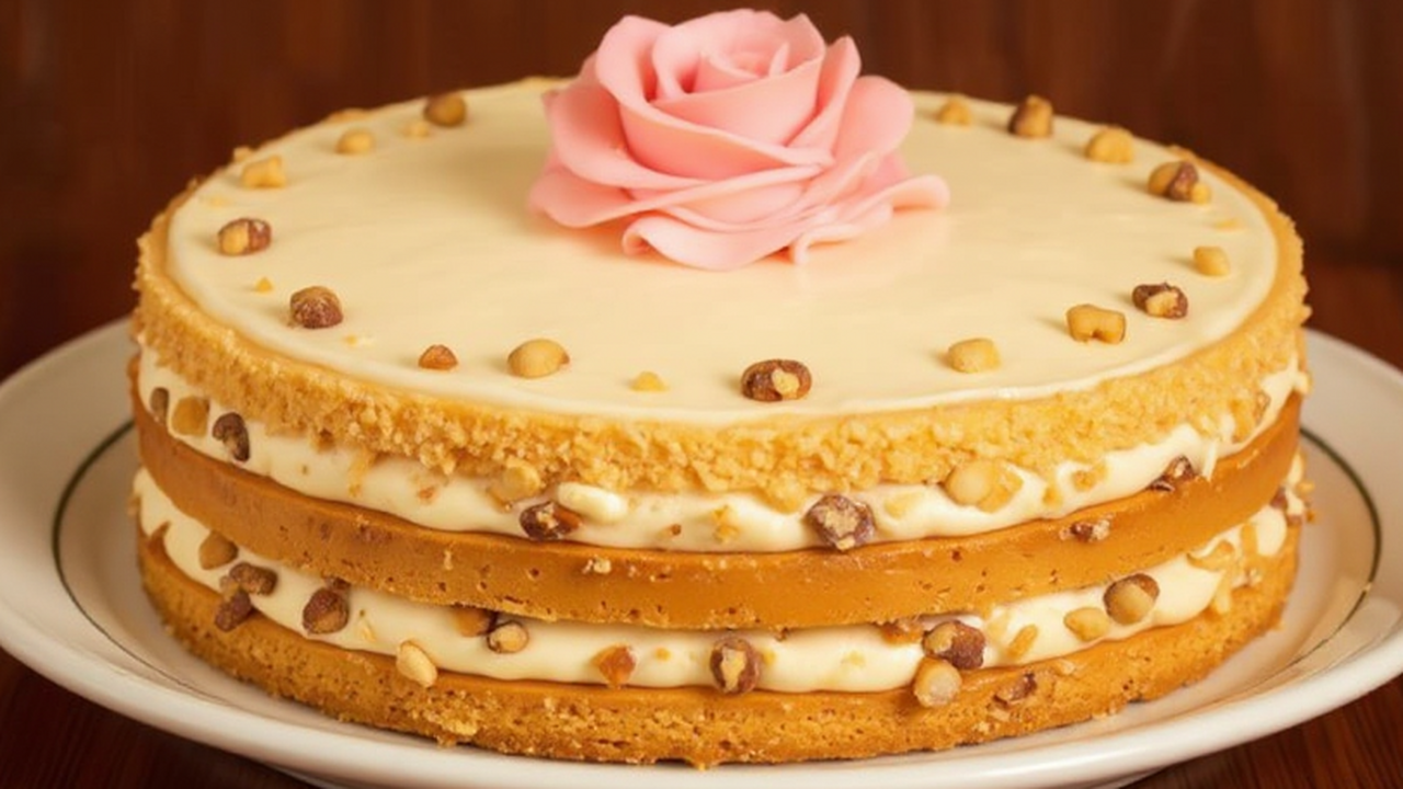 Вкус как из детства: готовим нежный, пропитанный сгущенкой торт «Мужской идеал» с орехами — хит 80-х Этот торт — сочетание нежных медовых коржей, пр...