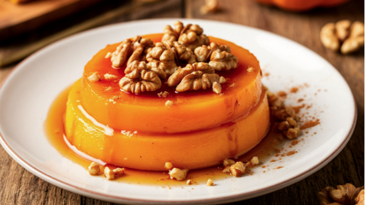 Заново полюбила тыкву: приготовила этот десерт по турецкому рецепту — без лишнего сахара и вкуснее любого торта Турецкий десерт из тыквы с тахини и грецкими ор...