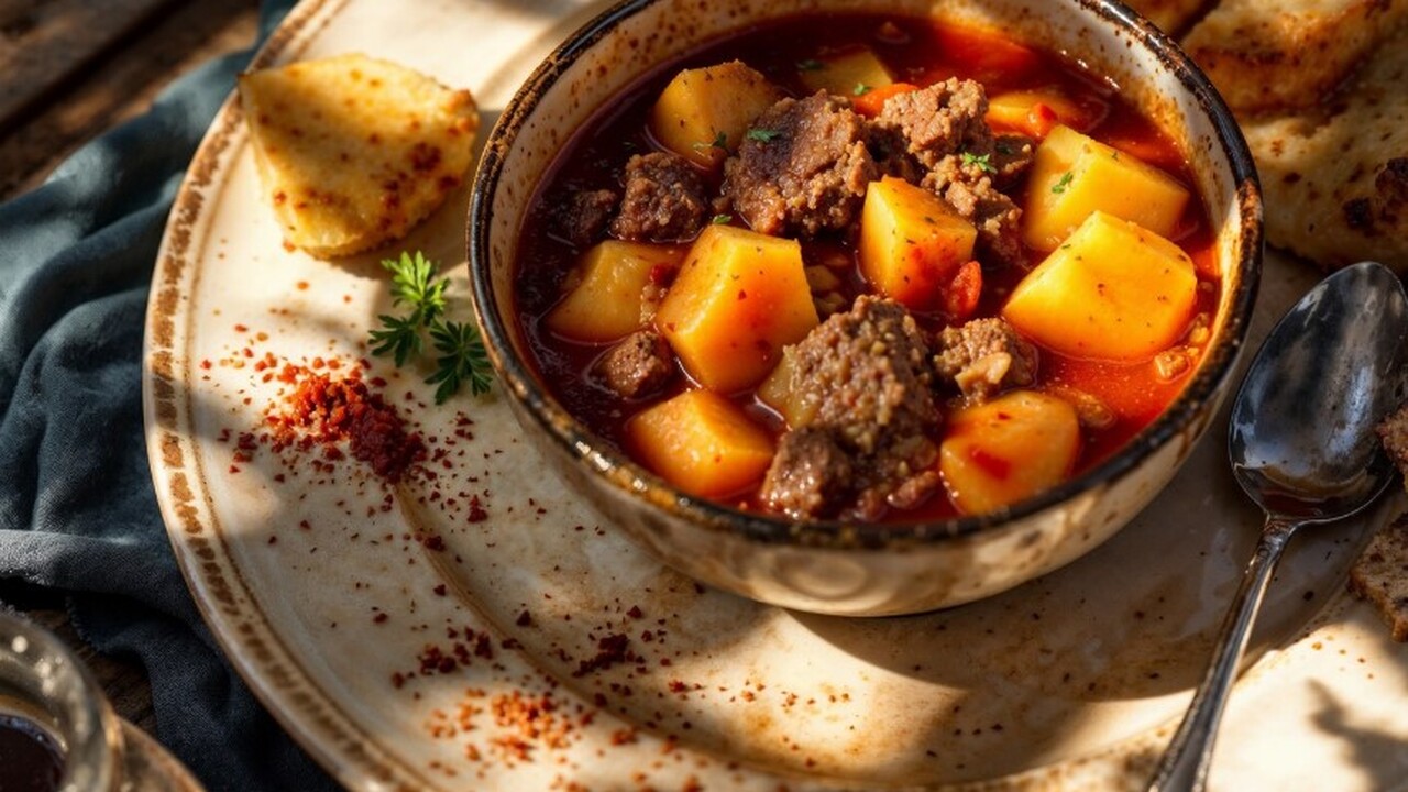 Этот суп — яркий пример грузинской кухни, где о...