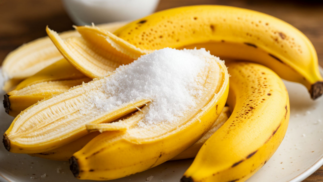 Банановую кожуру посыпаю солью — весь ноябрь радуюсь своей смекалке: лучший лайфхак для лентяев Банановая кожура с солью: секретное удобрение д...