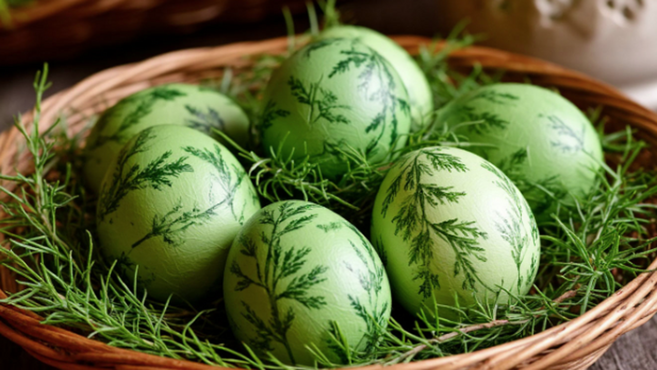 Зеленка и капроновые колготки: неожиданный способ покраски яиц на Пасху 2026 — узор получается таким, что гости не поверят своим глазам Новый тренд в окрашивании пасхальных яиц: как с...