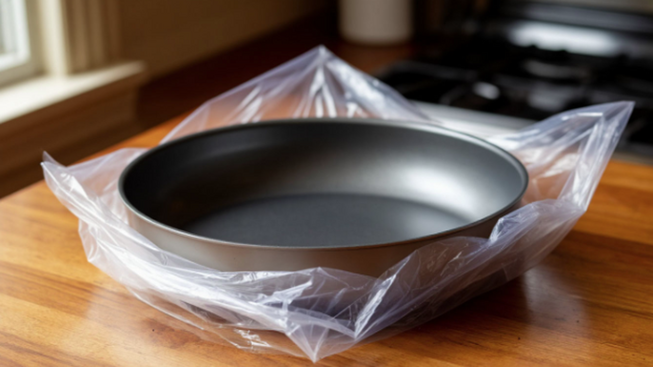 Убрать старый нагар со сковороды: как смешать к...