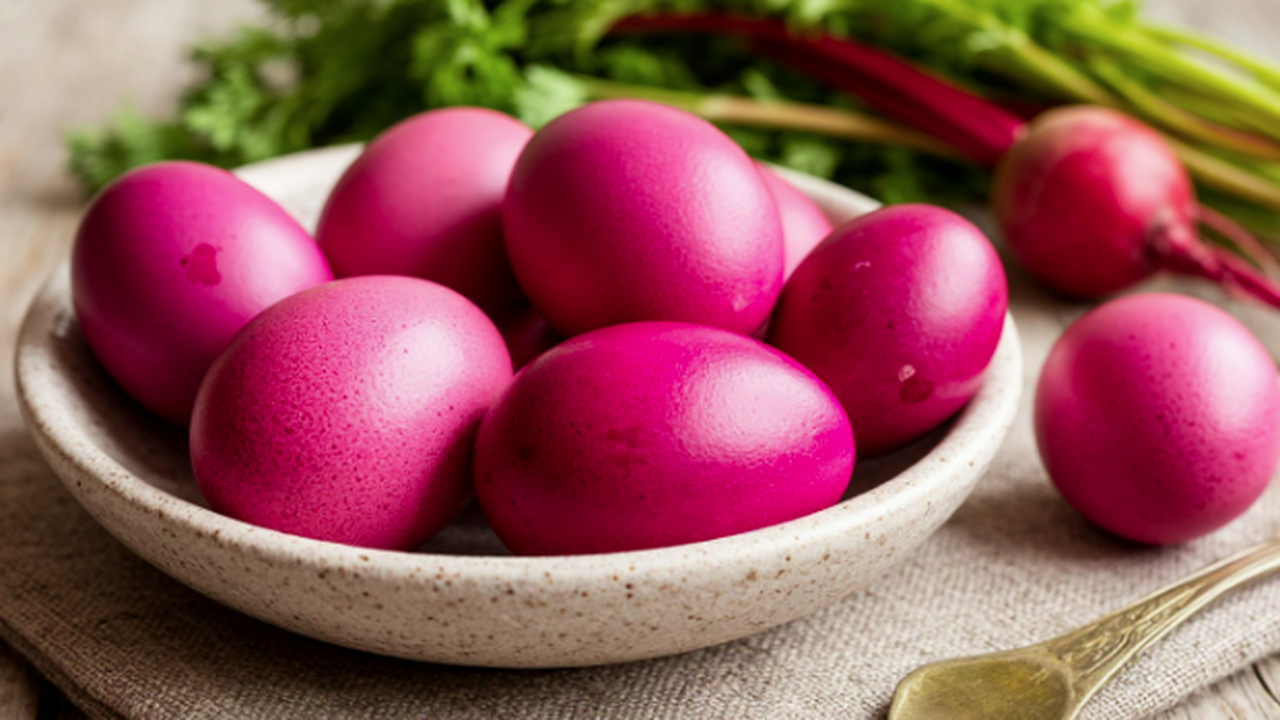 Луковая шелуха — прошлый век: новомодный вариант со свеклой в тысячу раз интереснее и полезнее Натуральный пасхальный декор: подробная инструк...