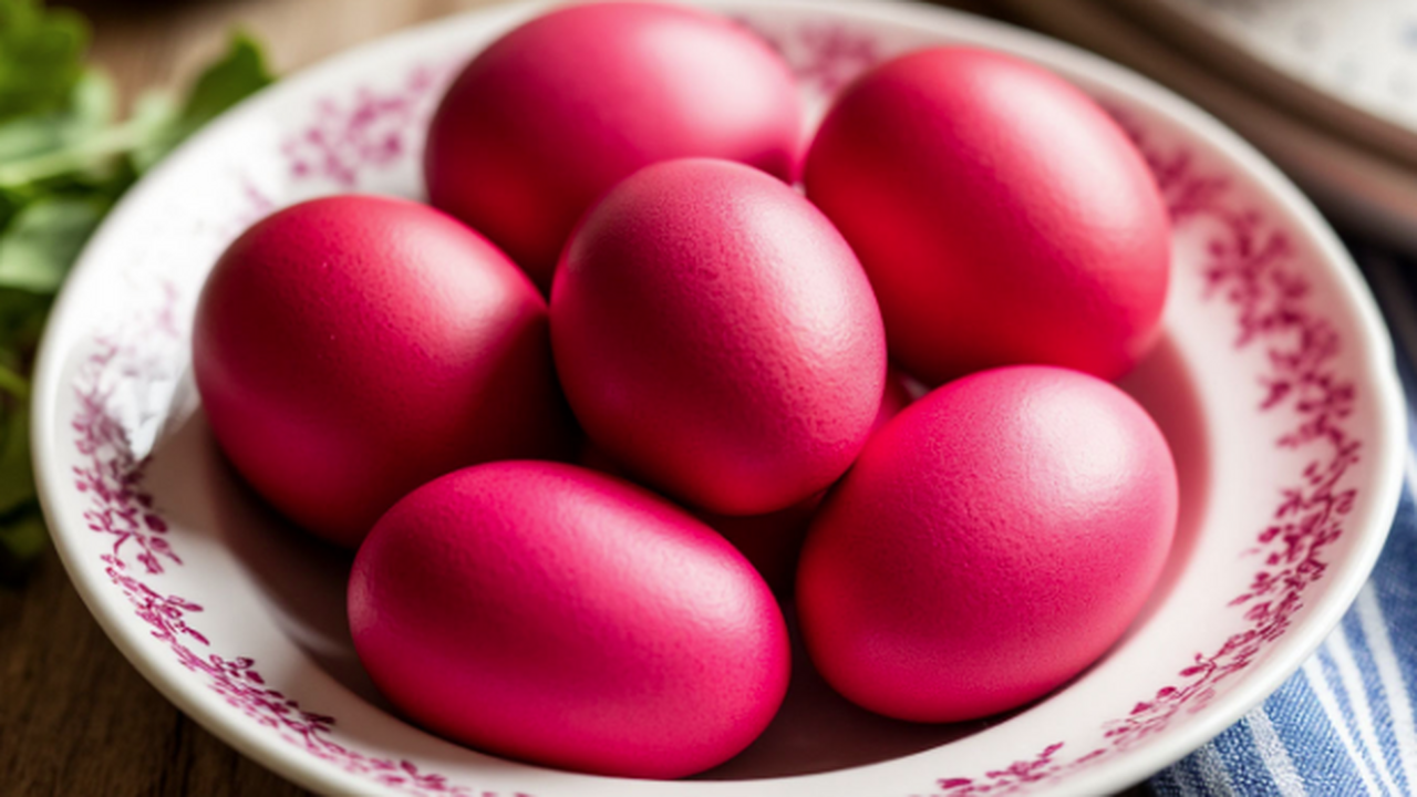 Пасхальные яйца “от кутюр”: краснокочанная капу...