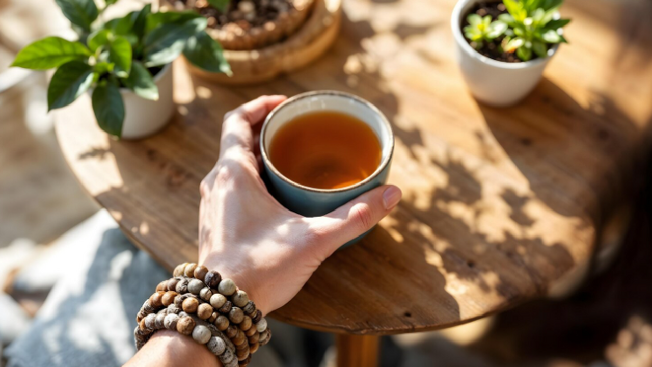 Чай считается полезным напитком благодаря содер...