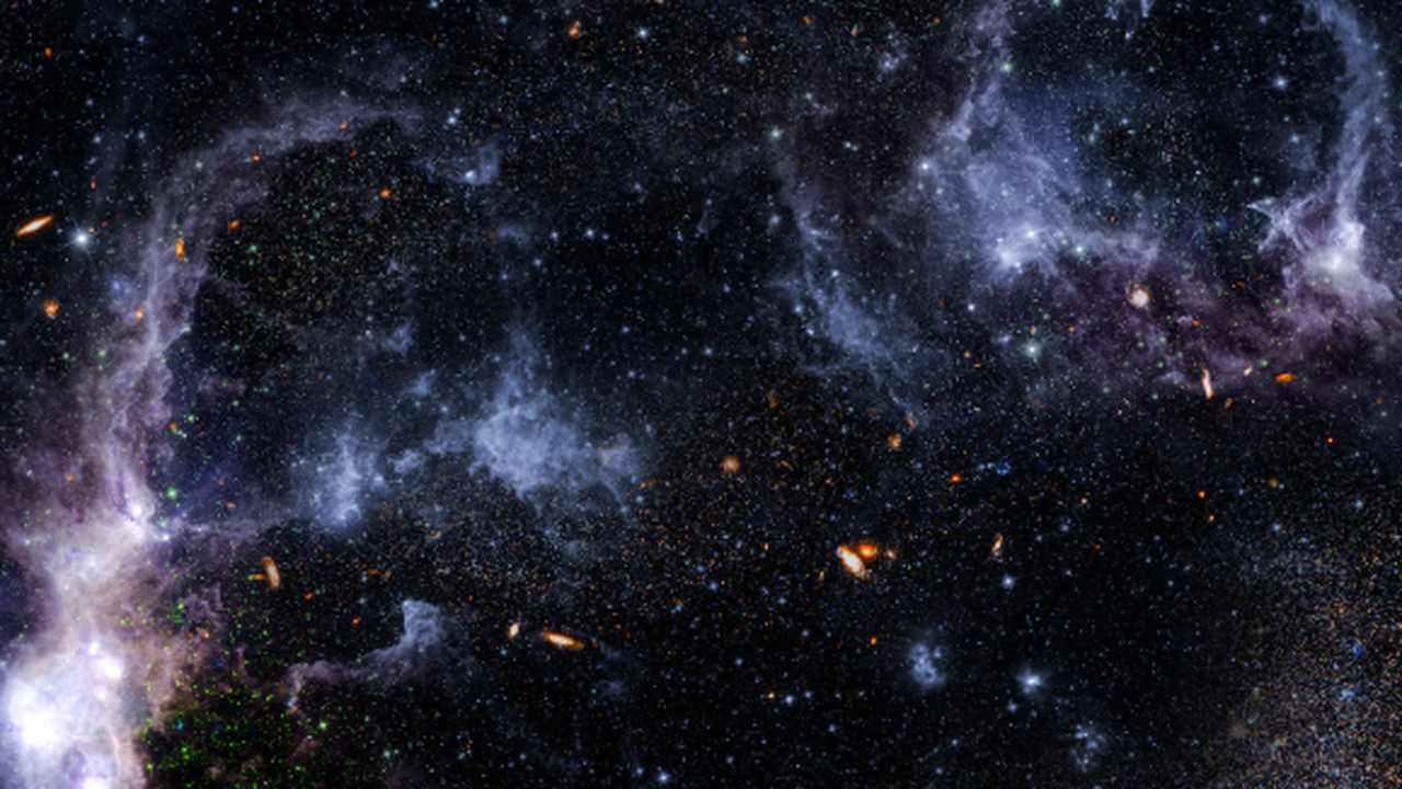 Темная материя, составляющая приблизительно 75%...