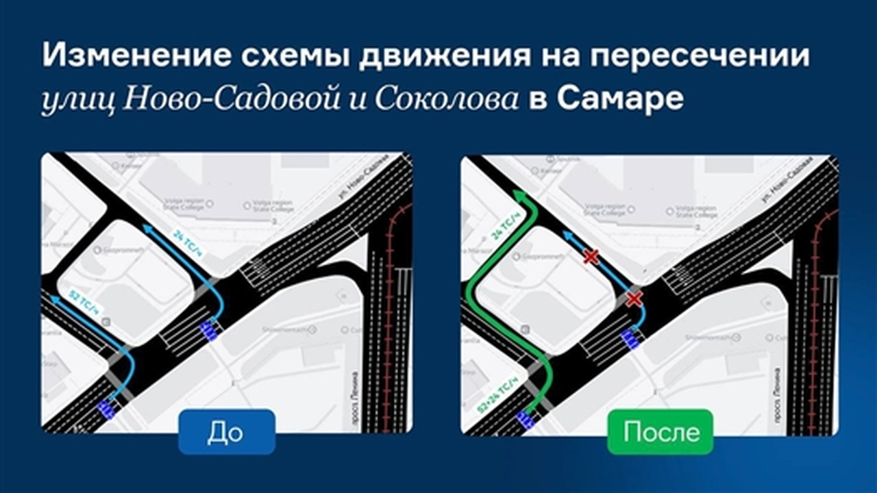 С 19 января 2026 года на пересечении улицы Соко...