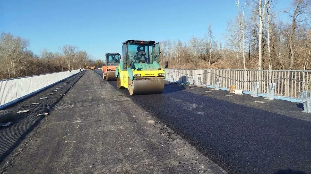 В Самарской области завершается ремонт моста через реку Сок В Красноярском районе Самарской области заверша...