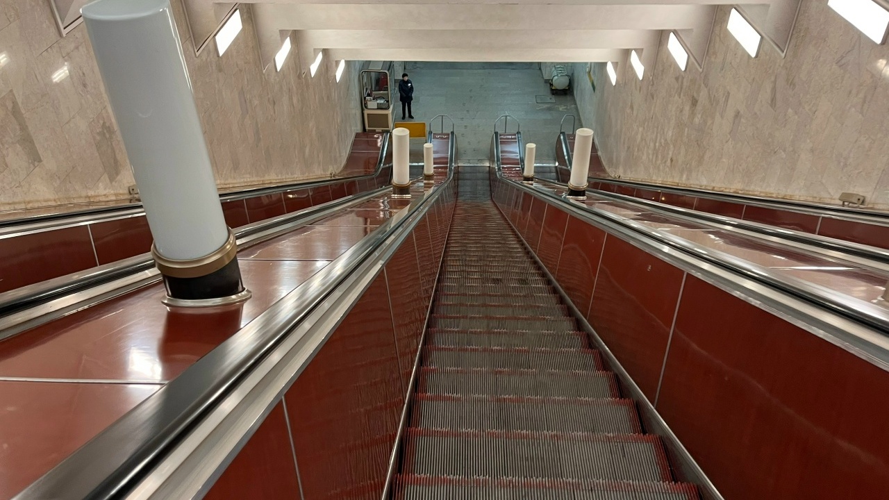 На станции метрополитена «Гагаринская» в городе...