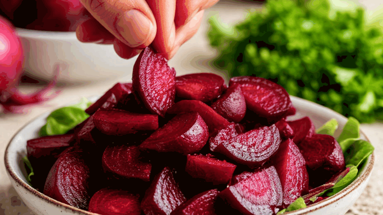 Такой салат вы точно не пробовали: делюсь рецептом вкуснейшей закуски со свеклой – всего 4 ингредиента, а готовится за 20 минут Салат с копченой курицей и свеклой: готов за 20...