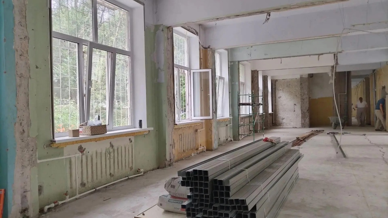 Капитальный ремонт проводится по адресу Аэродро...