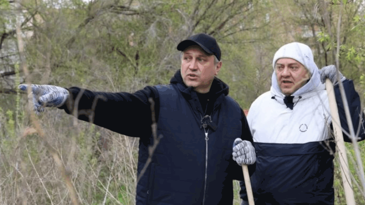 После проведения субботника на улице Краснодонс...