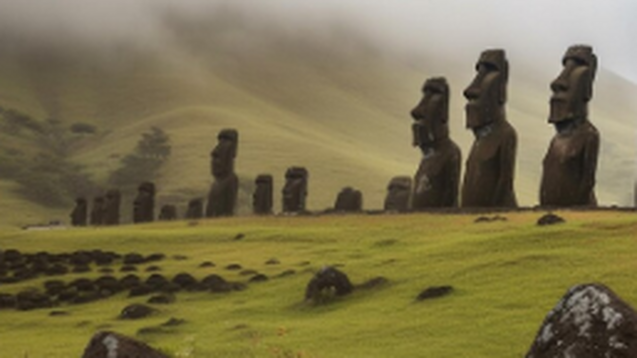 Официальное научное объяснение тайны статуй моа...