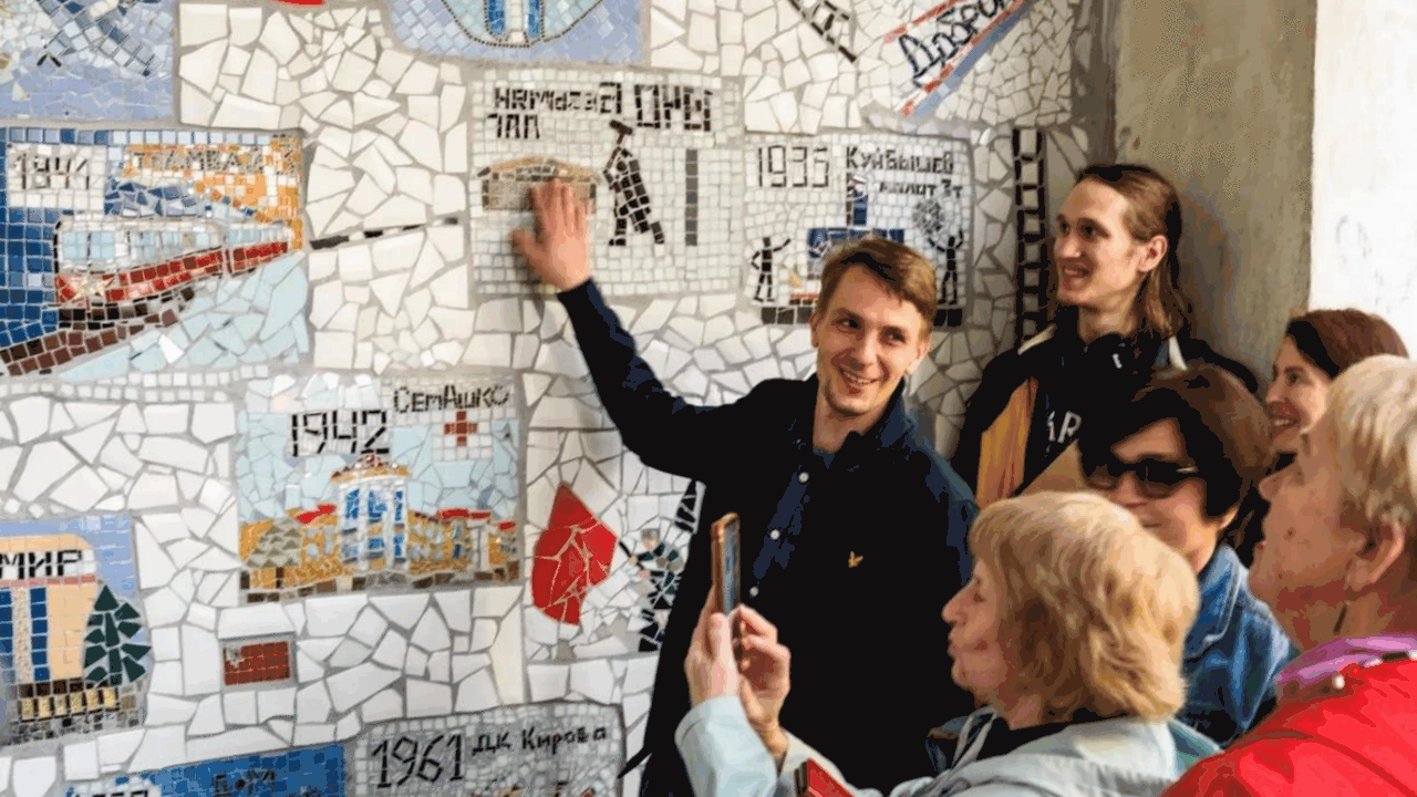 В Самаре на Безымянке открыли арт-объект «Мозаика» Первый проект «Том Сойер Феста» в сугубо рабоче...