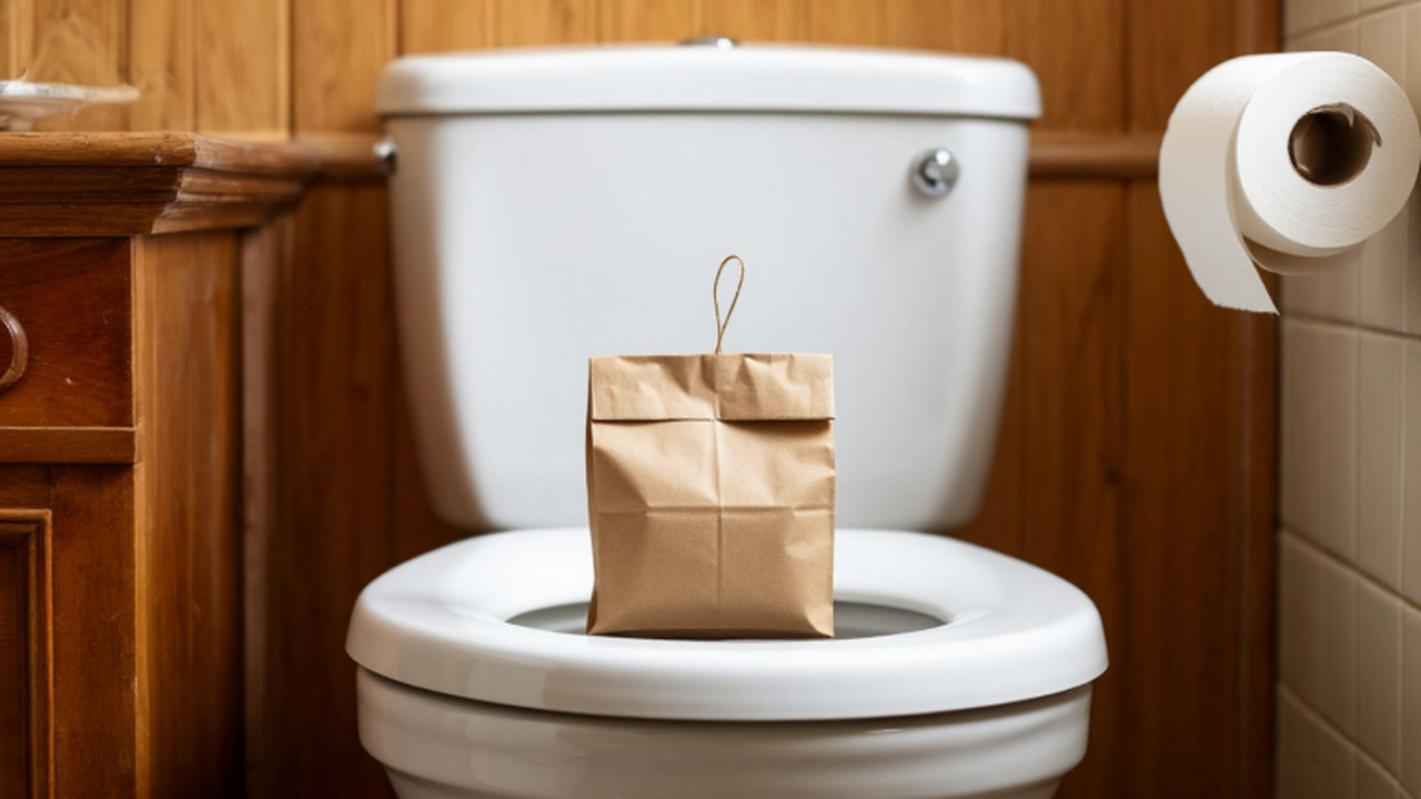 Как почистить унитаз с помощью чайного пакетика...