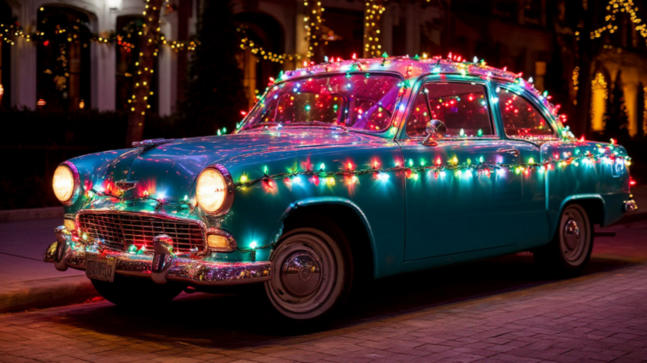 Эксперт Роскачества: какой штраф грозит водителям за украшение авто гирляндами Установка новогодних украшений на автомобиль мо...