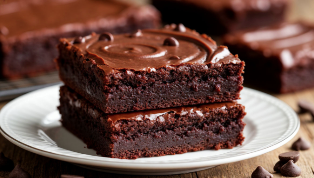 Смешиваю 2 простейших ингредиента: через полчаса пышненькие шоколадные пирожные с какао уже готовы — очень просто и неимоверно вкусно