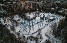 В Самаре ремонтом закрытых американских горок в...